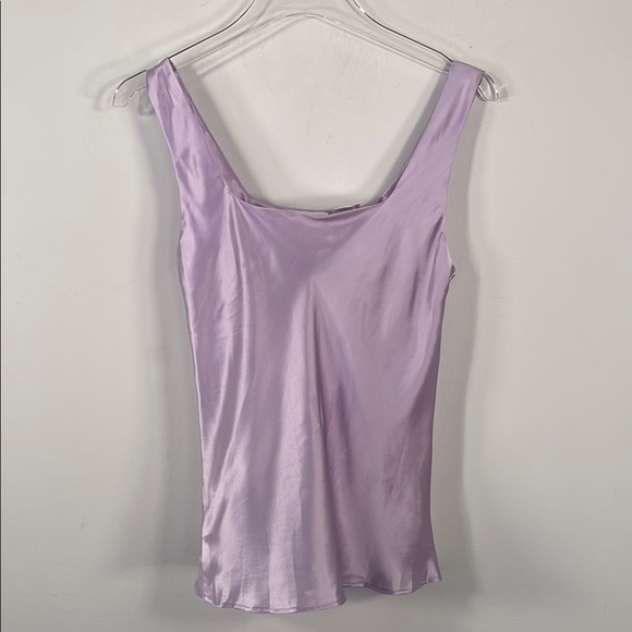 Mary Green 100% Silk Lavender Tank Top Sz M - Picture 1 of 4